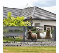 Striscioni e cartelli per famiglia di alpaca da appendere alla parete bandiera con corda per appendere 89 x 180 cm banner per feste poster fondali per feste interni ed esterni Capodanno, laurea