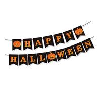 Striscioni per feste di Halloween con zucche e segni decorazioni da appendere per interni all'aperto per dolcetto o dolcetti forniture per sfondo forniture per feste appese
