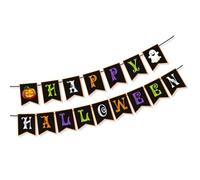 Striscioni per feste di Halloween con zucche e segni decorazioni da appendere per interni all'aperto per dolcetto o dolcetti forniture sfondo decorazioni per feste di Halloween