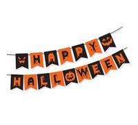 Striscioni per feste di Halloween con zucche e segni decorazioni da appendere per interni all'aperto per dolcetto o dolcetti forniture sfondo decorazioni per feste di Halloween