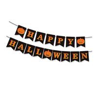 Striscioni per feste di Halloween con zucche e segni decorazioni da appendere per interni all'aperto per dolcetto o dolcetti forniture sfondo decorazioni di Halloween