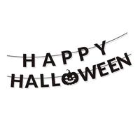 Striscioni per feste di Halloween con zucche e segni decorazioni da appendere per interni all'aperto per dolcetto o dolcetti forniture sfondo decorazioni per feste di Halloween