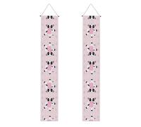 Striscioni per portico a forma di vitello dei cartoni animati, striscioni decorativi per feste appendibili, decorazioni per pareti interne ed esterne/porte d'ingresso