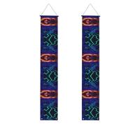 Striscioni per portico con labirinto fluorescente, striscioni decorativi appendibili, adatti per feste, decorazione multi-scena per interni ed esterni