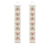 Striscioni per portico con stampa floreale lineare, striscioni decorativi appendibili, adatti per interni ed esterni decorazione del portico del giardino