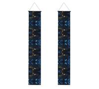 Striscioni per portico con stampa notturna luminosa, striscioni decorativi appendibili, adatti per interni ed esterni decorazione del portico del giardino