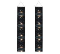 Striscioni per portico stampati con cieli scuri, striscioni decorativi appendibili, adatti per feste, decorazioni multi-scena per interni ed esterni