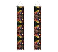 Striscioni per portico stampati in pile di frutta, striscioni decorativi appendibili, adatti per interni ed esterni decorazione del portico del giardino