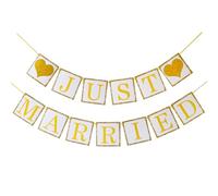 Striscioni Per Stamina Matrimonio Vintage Just Married Addio Nubilato Decorazione Feste In Carta Premium Just Married
