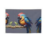 Striscioni per vacanze con motivo pappagallo silenzioso e fondali da appendere, decorano facilmente la scena della tua festa