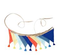 Striscioni Stamina a Righe in Crêpe Cotone Lavabile Per La Decorazione Della Parete Della Scuola Materna Del Bambino Celebrazioni Per La Famiglia Oggetti Scena Per Foto Ornamenti Da Per La
