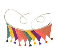 Striscioni Stamina a Righe in Crêpe Cotone Lavabile Per La Decorazione Della Parete Della Scuola Materna Del Bambino Celebrazioni Per La Famiglia Oggetti Scena Per Foto Ornamenti Da Per La