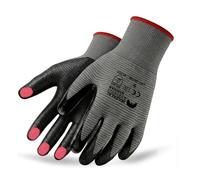 STRIVAR Guanti da Lavoro Uomo e Donna - Guanti Lavoro in Nitrile Touchscreen - Guanti Giardinaggio e Guanti Meccanico EN 388 4131X per Officina, Montaggio, Cantiere e Magazzino - 12 Paia Taglie 7-11
