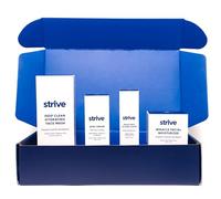 Strive Apex - Set per la cura della pelle, anti-età, senza profumo, per tutti i tipi di pelle, combatte occhiaie e pelle opaca, peptidi, retinica, vitamina C, niacinamide (detergente per il viso,
