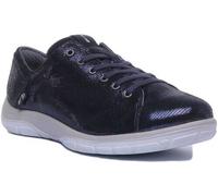 Strive Weston Donna Pelle Sparkle Comfort Scarpe Sportive IN Blu UK Taglie 3 - 8