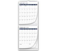 StriveZen, calendario da parete 2024-2025, visualizzazione mensile, pieghevole, verticale, da gennaio 2024 a dicembre 2025, 30 x 71 cm, grande, minimalista, 24 mesi