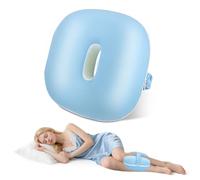 Strixorn Cuscino per ginocchia per chi dorme sul fianco, cuscino ortopedico per gambe ergonomico, cuscino per gambe di sciatica, dolore alla schiena e alle articolazioni, con rivestimento rimovibile e