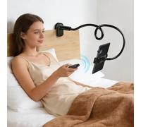 Strixorn Supporto per Kindle a Collo di Cigno con Telecomando Gira Pagine per Leggere a Letto, Supporto da Scrivania per Tablet, Braccio Lungo Flessibile per Tablet, iPhone e Accessori Kindle