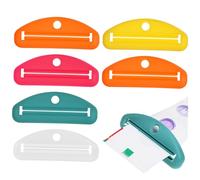 Strizza Tubetti Dentifricio in Plastica 6 Pezzi per Bagno | Uso Semplice, Aiuta a Ridurre Sprechi, Adatto per Tubi di Detergente e Salsa