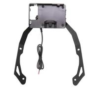 STRJUS Porta Telefono Moto Per NC750X 2021 Supporto Per Parabrezza Con Ricarica Wireless Barra Anteriore Regolabile Cellulare E GPS Moto(Black 2)