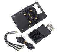 STRJUS Porta Telefono Moto Per Yamaha Per XMAX 300 250 125 Per X-MAX Supporto Per Targa GPS Per Navigazione Moto Telefono Cellulare(BLACK 2)