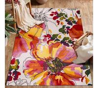 Strloepr Tappeto Grande Salotto Pelo Corto Camera da Letto, Lavabile Antiscivolo,Multicolour Rosso Floral Modern Blue Verde Bianco,Orange,200 x 365 cm