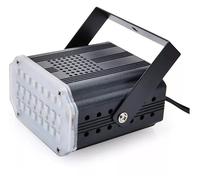 STROBO FARETTO LAMPADA STROBO 24 LED FLASH LUCE MULTICOLORE A EFFETTI DISCO