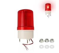Strobo Rotante a LED Industriale, 12V-220V Avvertimento Sicurezza di Emergenza Luci Lampeggianti Lampeggiante 120dB Allarme Luminoso Acustico ABS IP54 Lampada di Avvertimento (24V)