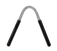 Strofilo per capelli in acciaio inossibile strumento di bellezza per la filettatura a molla per la pulizia del viso trucco per capelli per il collo delle guance per le labbra (Nero)