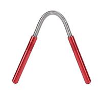 Strofilo per capelli in acciaio inossibile strumento di bellezza per la filettatura a molla per la pulizia del viso trucco per capelli per il collo delle guance per le labbra (Rosso)