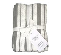 Strofinacci a righe Williams-Sonoma Classic, grigio pioggia (set da 4)