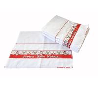 STROFINACCI ASCIUGAPIATTI CANOVACCI NATALE INSERTO IN TELA AIDA PER RICAMO