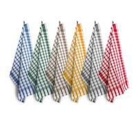 Strofinacci canovacci asciugapiatti cucina 100% cotone 6 pezzi Dama 50x70 cm