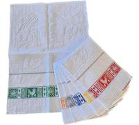 Strofinacci Asciuga Piatti Natalizi Set 3 Pezzi Babbo Natale Misura 50x70