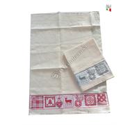 Strofinacci Canovacci Nido D'ape Natale Tirolo 100% Cotone Pacco da 2 Pezzi