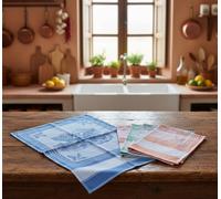 STROFINACCI COLORATI 6 PEZZI AIDA COTONE 100% CM 49X67 TELA AIDA PUNTO CROCE