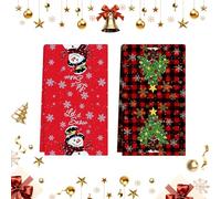 Strofinacci Cucina Cotone di Natale Strofinacci da Cucina con Motivo Natalizio Canovacci Cucina Stracci Cucina Elevata Assorbenza Asciugamani Da Cucina per Natalizie Decorativi 2 Pezzi