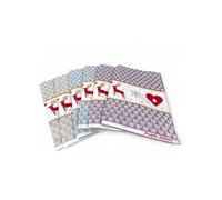 Strofinacci Cucina Cotone Jacquard Natale - Set 6 Pezzi 50x80 cm, Alta Assorbenz