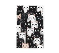 Strofinacci da cucina super assorbenti, 66 x 40,6 cm, gatti con grandi occhi, tessuto a nido d'ape, strofinaccio per pulire e asciugare