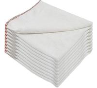 Strofinacci Jumbo extra large a doppio strato, 100% morbido cotone, 40 x 50 cm, per pulire superfici di vetro, mobili, specchi, panni in microfibra per la pulizia (10)