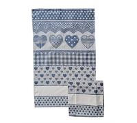 STROFINACCI NR 3 CANOVACCI MISURA MAXI CUORE CON TELA AIDA ECRU 100% COTONE