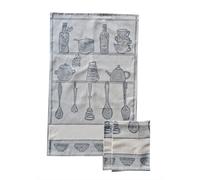 STROFINACCI NR 3 MISURA MAXI CON TELA AIDA 100% COTONE JACQUARD "MESTOLI"