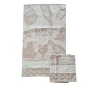 STROFINACCI nr 3 MISURA MAXI CON TELA AIDA 100% COTONE JACQUARD "VINO"