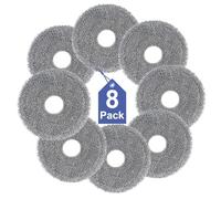 Strofinacci per Roborock QV 35A/QV35S,Qrevo S,Qrevo pro,Saros 10R/Z70,Qrevo Edge/Curv/Master/Slim,Qrevo S5V Aspirapolvere Nuovo Migliorato Microfibra Morbida Lavabile e Riutilizzabile