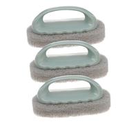 strofinaccio ， 3 spugne for la pulizia della cucina, spazzolone for fughe, spazzola for pentole, piatti e vasche da bagno, spazzolone for piastrelle(14X8Cm)