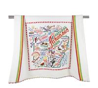 Strofinaccio Arkansas di Catstudio - Asciugamano da cucina e da mano con opera d'arte originale, souvenir dello Stato degli Stati Uniti - Strofin