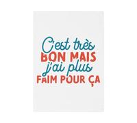 Strofinaccio da cucina e strofinacci - Questo è molto buono ma ho più fame per questo umorismo, scherzo, biancheria decorativa assorbente, tessitura Panama, formato 36 x 50 cm, stampata in Francia