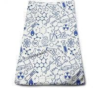 Strofinaccio da cucina per bambini in microfibra, scienza, geometria, matematica, asciugamani da bagno ad asciugatura rapida per adulti e bambini super assorbente, blu 15 pollici x 27 pollici