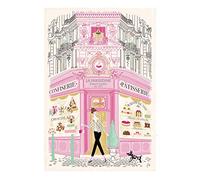 Strofinaccio stampato Façade patisserie Ecru 48x72 cm Winkler