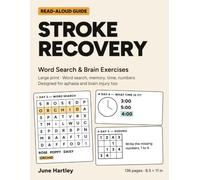 Stroke Recovery Word Search & Brain Exercises: Easy, Relaxing Large Print Puzzles for Adults - 30 Days for Aphasia, Brain Injury and Stroke - A Read-Aloud Line on Every Page